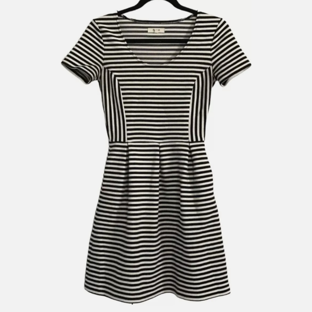 Madewell Bistro Dress Skater Fit & Flare - Picture 2 of 6